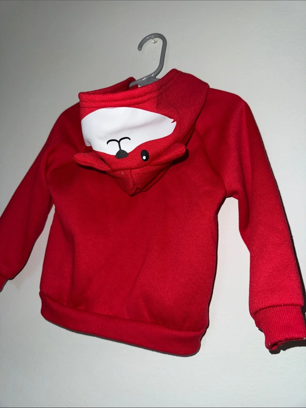 Two piece red set with cute fox details